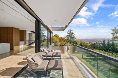 Weitblick über die Metropole Wien!Prestige-Architektenvilla am Schafberg