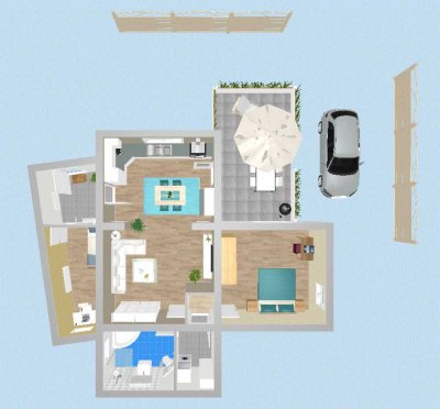 672 € - 84 m² - 2.5 Zi.