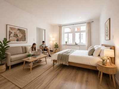 RENOVIERT — STADTWOHNUNG | BJ ca. 1940 | 1 Zimmer | ca. 29 m² WFL | 3. Liftstock