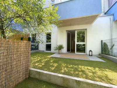 Barrierefreie Erdgeschosswohnung mit Terrasse und Garten