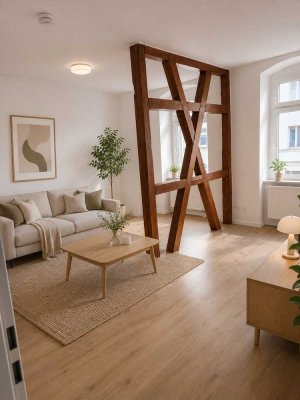 Attraktive 3-Raum-Wohnung mit Balkon und Einbauküche