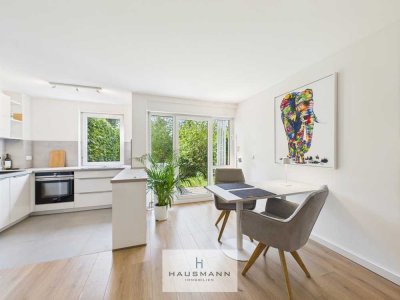 Düsseldorf: Singles&Paare aufgepasst! Stilvolle Gartenwohnung, TG-Stellplatz nahe Rhein&Medienhafen