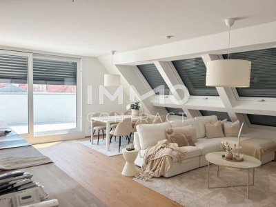 Luxuriöse 4-Zimmer-Dachgeschosswohnung über den Dächern Wiens - mit privater Dachterrasse