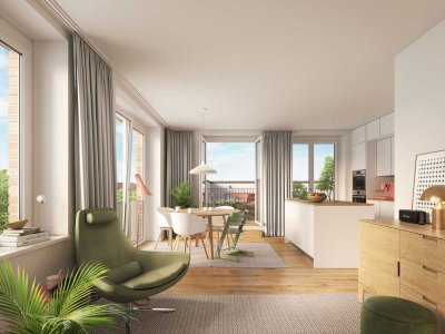 KRONSRODE | NEUBAU | Moderne 1-Zimmer-Wohnung mit Terrasse und Einbauküche (optional)