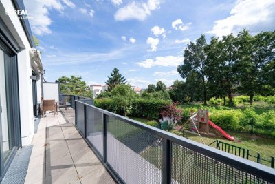 Wunderschöne Terrassenwohnung in Niedrigenergie - 78m², Wohnküche, 2 Zimmer, Südwestbalkon, 2 Garagenplätze!