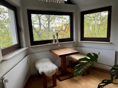 Briller Viertel, Penthouse-Wohnung mit Dachterrasse, Parkett und offenem Kamin