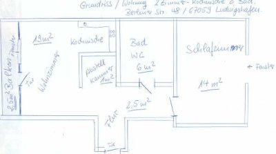 Ansprechende 2-Zimmer-Wohnung in Ludwigshafen am Rhein