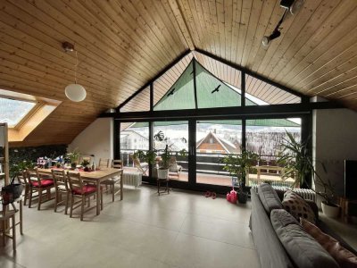 Wohnung mit Traumausblick, 3 Zimmern, Balkon und Einbauküche