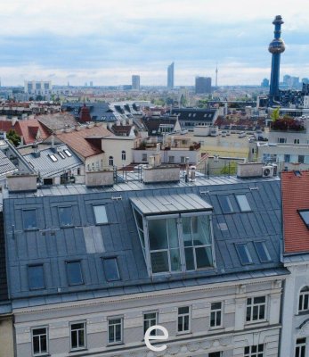 Exklusive Dachgeschoss-Maisonette mit Dachterrasse in Bestlage von Döbling