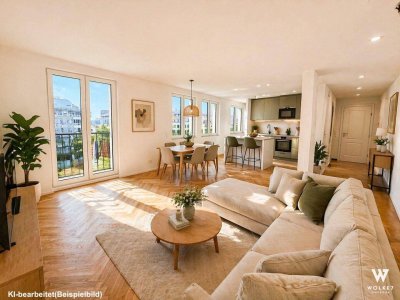 Stilvoll kernsanierte 2-Zimmer-Wohnung mit Stadtblick im 3. Bezirk Baumeisterqualität | Erstbezug nach Sanierung | 4. Liftstock | ca. 52 m²