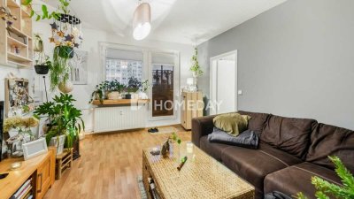 Attraktive 2-Zimmer-Wohnung mit Loggia und Erbpacht in ruhiger Wohnlage und sehr guter Infrastruktur
