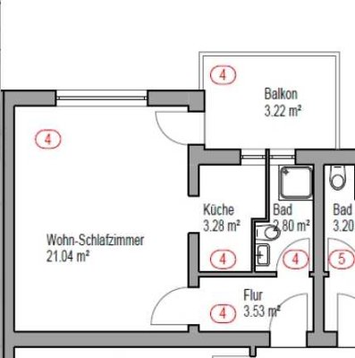 1-Zimmer-Wohnung mit Balkon zum 01.10.2025