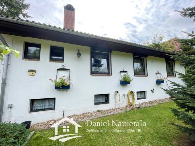 TOP Einfamilienhaus mit Wintergarten und eigenem Sportboothafen nahe der Elbe in Hitzacker OT Tießau