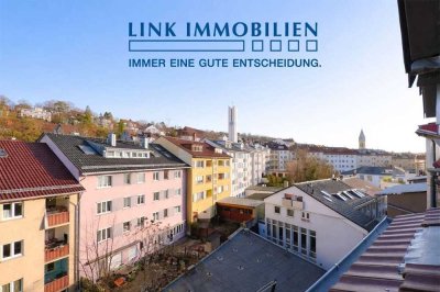 Stuttgart-Ost: Vermietete 3-Zimmer-Dachgeschosswohnung in zentraler Lage