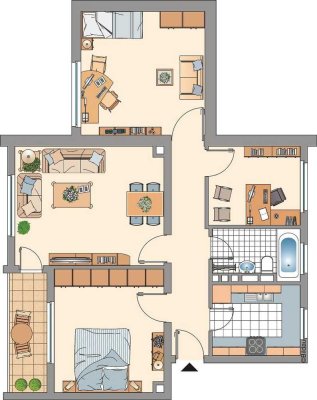Mehr Raum? 4,5 Zimmer Wohnung im Erdgeschoss mit Balkon