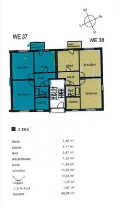 3-Zimmer-Wohnung mit Balkon in Bobingen
