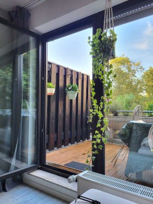 Wohlfühl-1-Zi.-Wohnung mit Einbauküche und Terasse