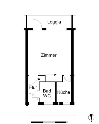 Barriere reduziert, mit großem Balkon