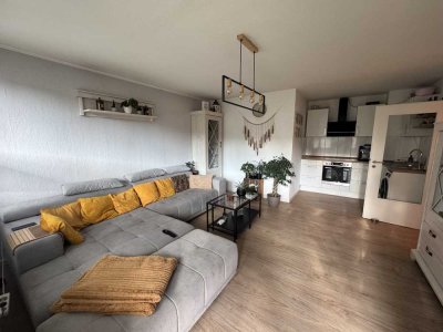 Moderne 2-Zimmer-Wohnung mit offener Wohnküche, Einbauküche und Sonnenbalkon in Münster-Roxel