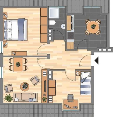 3-Zimmer-Wohnung in Wilhelmshaven City