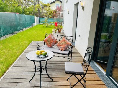 Exklusive Erdgeschosswohnung mit großem Garten an der Alten Donau