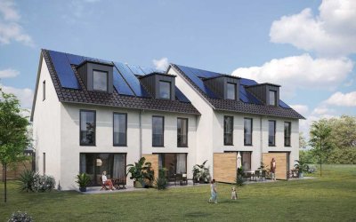 massives energiesparendes Neubau-Reihenhaus voll unterkellert