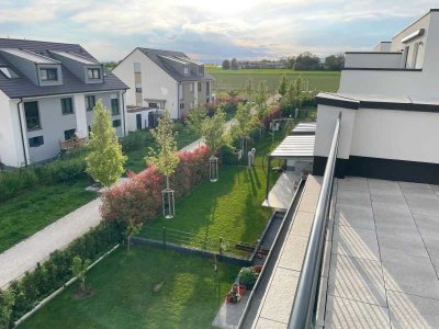 Exklusive Doppelhaushälfte in Nordenstadt! - Neubau mit Garten, Garage & Dachterrasse!