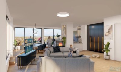 195 m² Neubau-Penthouse-Maisonette