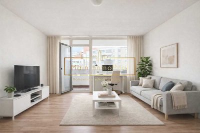 Geräumiges Apartment mit Sonnenbalkon & Skyline-Blick im beliebten Sachsenhausen