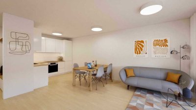 Erstbezug 2-Zimmer Erdgeschosswohnung mit Garten inkl. Stellplatz und Einbauküche