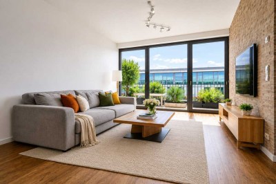 Bezugsfrei: 2-Zimmer-Penthouse mit Balkon im Samariterviertel