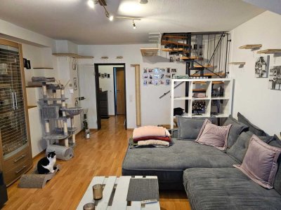 Gepflegte 3-Zimmer-Maisonette-Wohnung mit Balkon und Einbauküche in Lüdenscheid