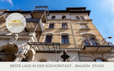 **Stilvoll und Elegant in TOP Lage - Südvorstadt | 2 Balkone | Parkett | Tageslichtbad | Stuck**
