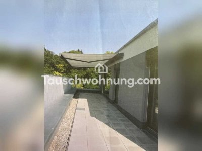 Tauschwohnung: Möblierte Penthouse Wohnung mit EBK, Stellplatz und Keller