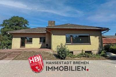 Grasberg / Idyllischer Bungalow im Grünen mit Garage