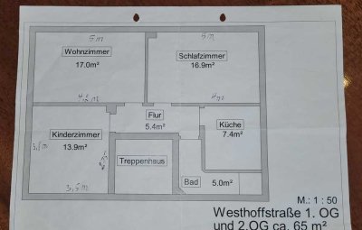 Helle 3-Zimmer Wohnung in Lübeck St. Lorenz Nord