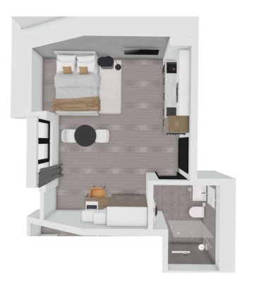 uniQ living // wunderschönes Dachgeschoss-Apartment für Studenten/Schüler