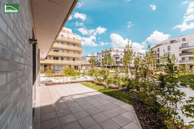 Ihre Kinder und Haustiere werden sich freuen - Erstbezugs-Wohnung mit Garten in begehrter Ruhelage mit Fussboden-Temperierung!
