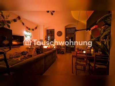 Tauschwohnung: Grüne Altbauwohnung an der Elbe