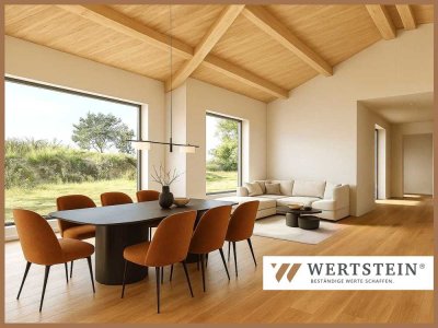 Einfamilienhaus-Rohbau im Bungalow-Baustil mit ca. 2.154 qm Grundstück