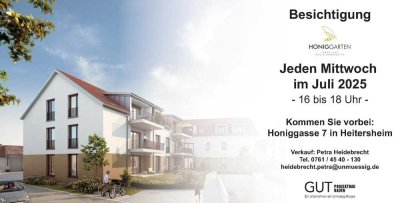 NEUBAU-Traumwohnung in Heitersheim, Honiggasse 4 Zimmer im OG, 2 Bäder und sonnigem Südbalkon!