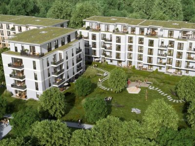 Exklusive 2-Raum-Wohnung mit Südbalkon und Grünblick im Neubau - Bezugsbereit