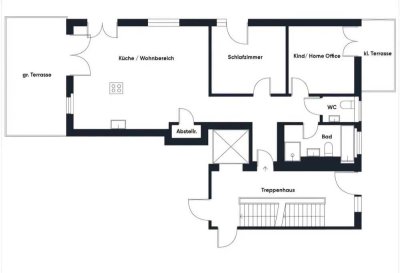 Ansprechende und neuwertige 3-Zimmer-Terrassenwohnung mit lux. Innenausstattung mit EBK in Backnang