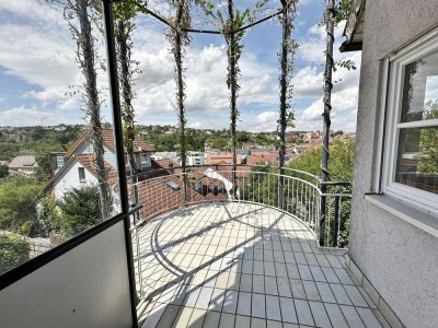 Schöne 2 Zimmer ETW mit toller Aussicht über Rottenburg mit Garage + Stellplatz