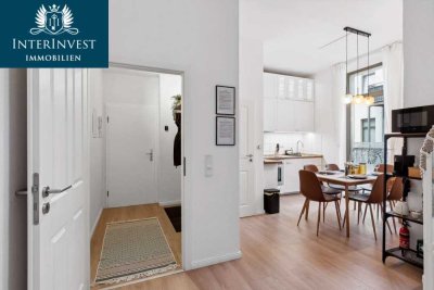 Ruhige Maisonette-Wohnung mit Dachterrasse im Innenhof – stilvoll möbliert möglich