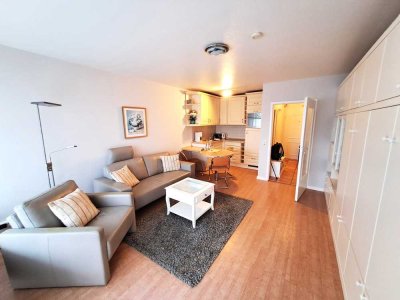 Geschmackvolle, gepflegte 1-Raum-Wohnung mit gehobener Innenausstattung mit Einbauküche in Sylt