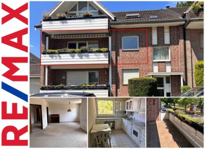 Zentrumsnah & sonnig: schöne 3-Zimmer-Wohnung mit Balkon in Dinslaken-Hiesfeld