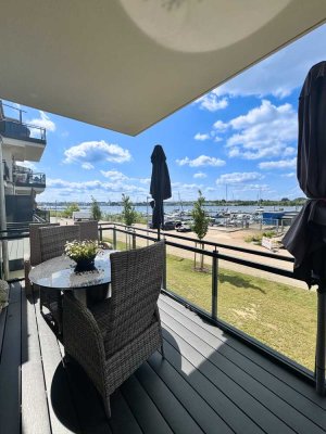 Barrierearme, exklusive 4-Zimmer-Wohnung mit unverbaubarem Warnowblick – Neubau 2024, S/W-Terrasse!