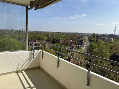Helle 3-Zimmer-Wohnung mit Fernblick, Balkon & 2 Bädern