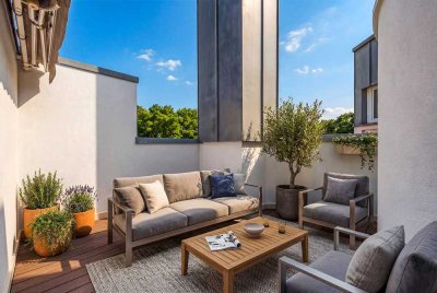 Exklusive Galeriewohnung mit sonniger Dachterrasse / Dachgarten - ruhige Lage nahe Leonrodplatz